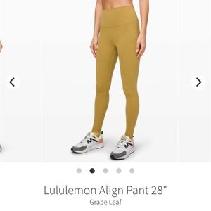 Lululemon Align Pant 28”